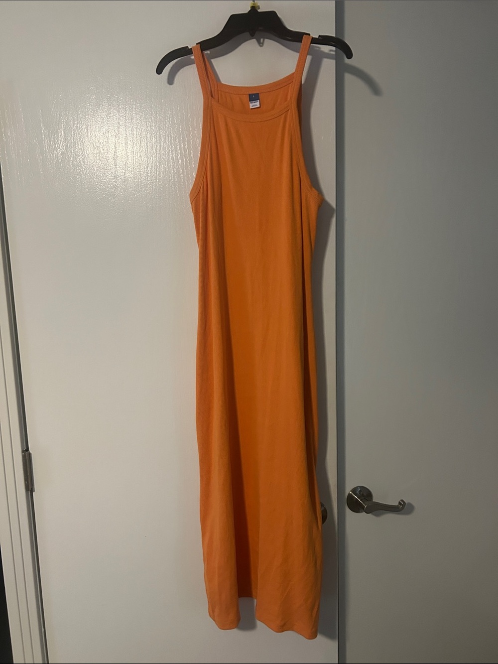 Old Navy Orange Midi Tank Dress